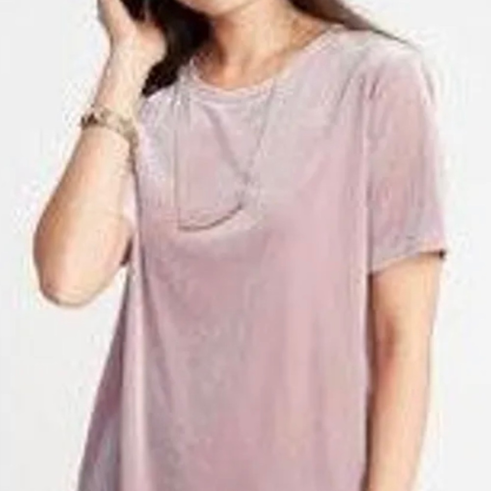 🔴 Old Navy velvet soft  fabric top for women size L
